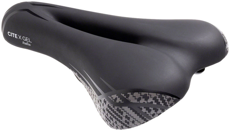 Load image into Gallery viewer, Terry Cite Y Gel Saddle - Black 165mm Width Chromoly Rails Mens
