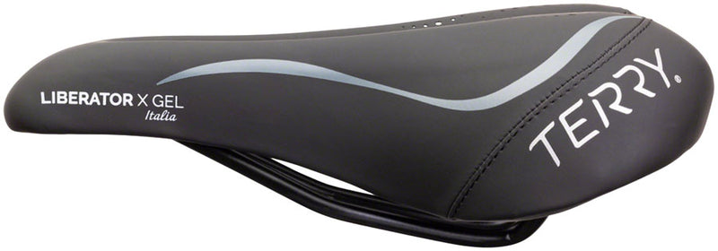 Load image into Gallery viewer, Terry Liberator X Gel Saddle - Steel, Black, Women&#39;s, Italia
