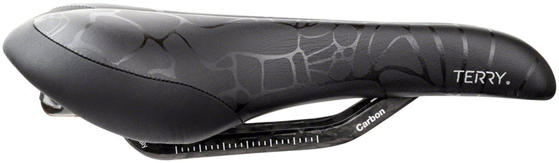 Load image into Gallery viewer, Terry Butterfly Carbon Saddle - Black 155mm Width Carbon Rails Womens
