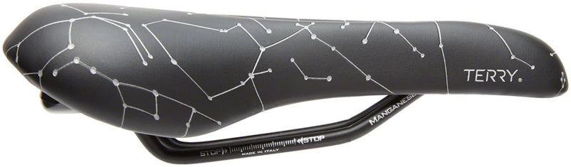 Load image into Gallery viewer, Terry Butterfly Galactic+ Saddle - Black Night 155mm Width Manganese Rails
