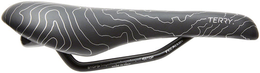 Terry Topo Saddle - Black 150mm Width Chromoly Rails Womens Synthetic