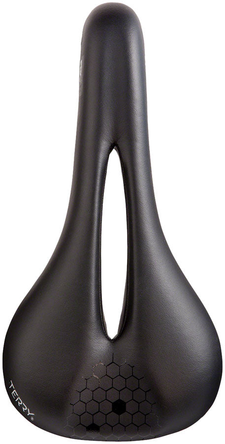 Load image into Gallery viewer, Terry Fly Chromoly Saddle - Black 140mm Width Chromoly Rails Mens
