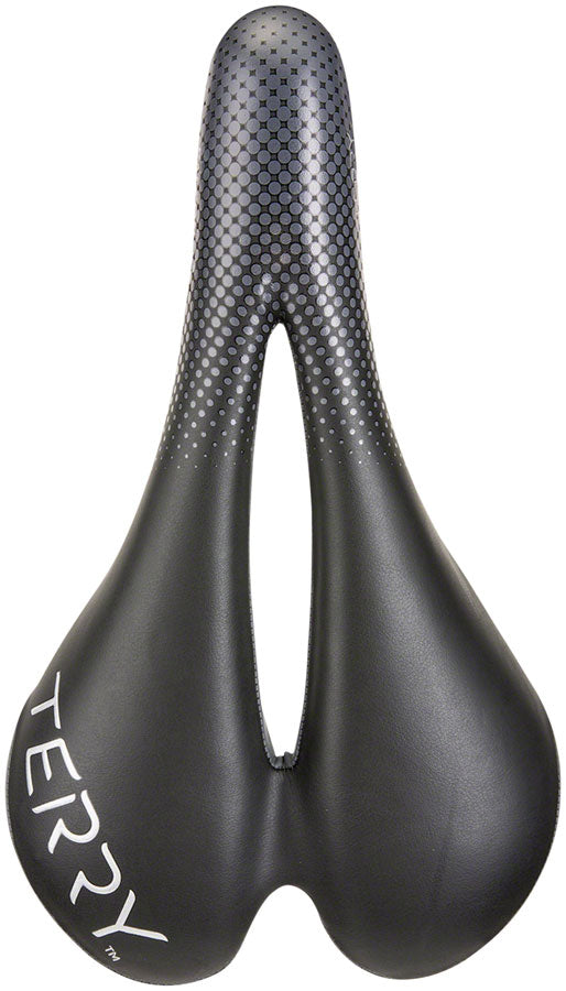 Load image into Gallery viewer, Terry Falcon X Saddle - Black 152mm Width CrMo Rails Womens Synthetic
