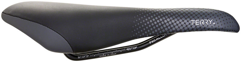 Load image into Gallery viewer, Terry Falcon X Saddle - Black 152mm Width CrMo Rails Womens Synthetic
