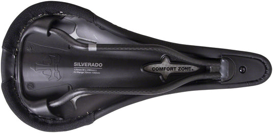 WTB Silverado Saddle - Black 142mm Width Carbon Rails Microfiber Cover