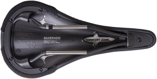WTB Silverado Saddle - Black 280mm Width Titanium Rails Microfiber Cover