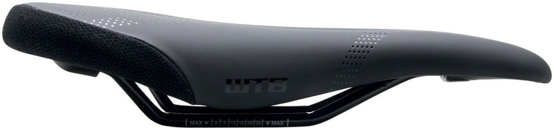 Load image into Gallery viewer, WTB Silverado Saddle - Black 280mm Width Steel Rails Microfiber Cover
