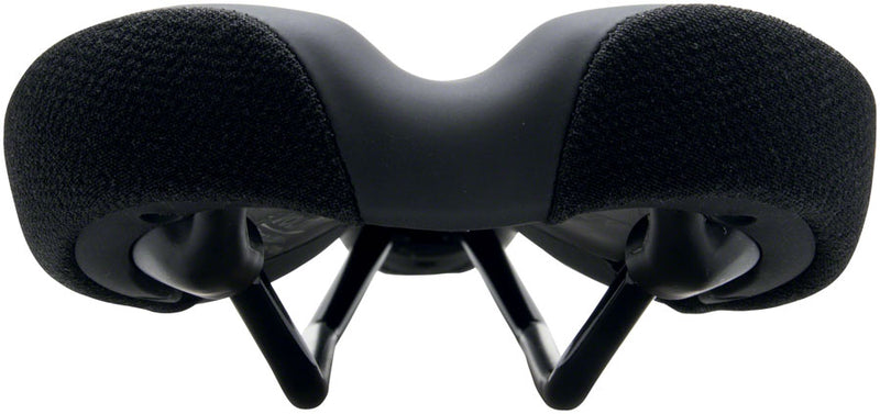 Load image into Gallery viewer, WTB Volt Saddle - Black 265mm Width Chromoly Rails Microfibre Cover
