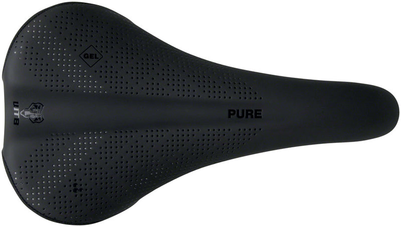 Load image into Gallery viewer, WTB Pure Saddle - Black 275mm Width Chromoly Rails Lightweight Padding
