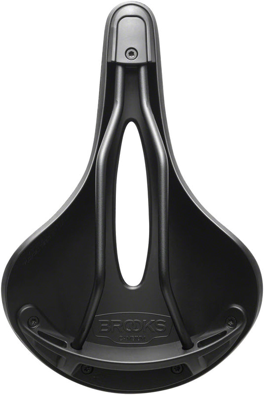 Brooks C19 Carved All Weather Saddle - Black 184mm Width Steel Rails