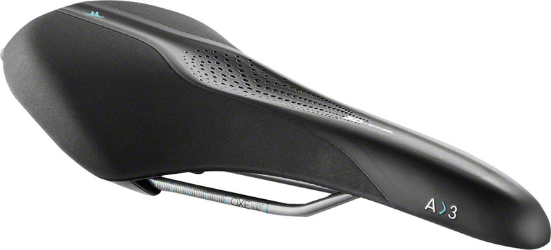 Load image into Gallery viewer, Selle Royal Scientia Athletic Saddle - Black 159mm Width Steel Rails
