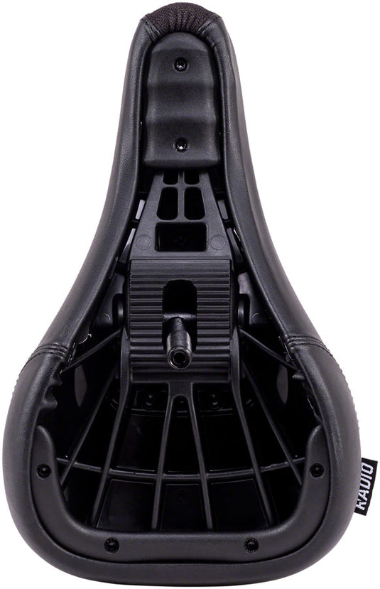 Radio Team BMX Seat - Black Pivotal System Fat Foam Padding Synthetic