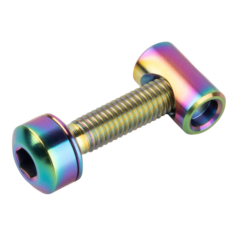 Load image into Gallery viewer, Wolf Tooth Seatpost Clamp Titanium Bolt Hardware Upgrade Kit Bolt Closure Black
