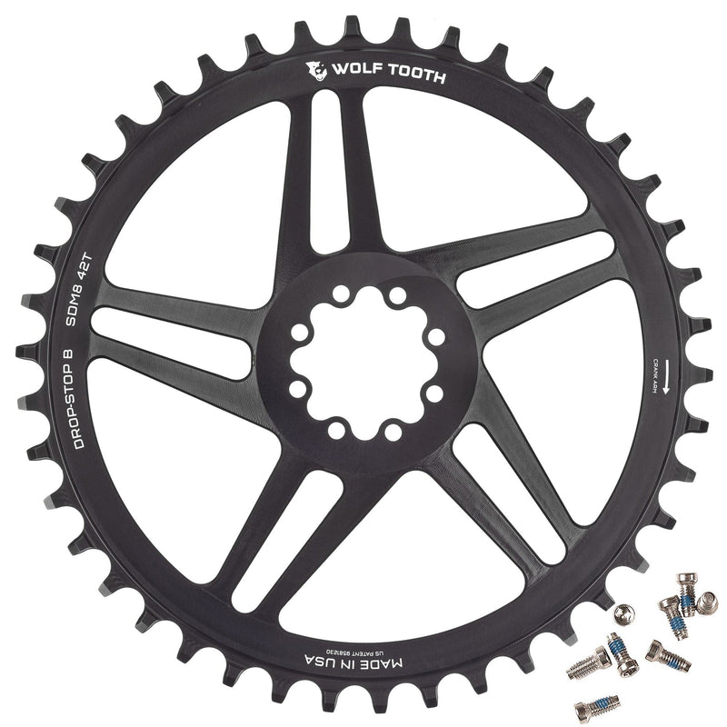 Load image into Gallery viewer, Wolf Tooth Direct Mount Chainring - 34t, SRAM 8-Bolt Direct Mount, 6mm Offset, Drop-Stop ST, Requires 12-Speed HG+
