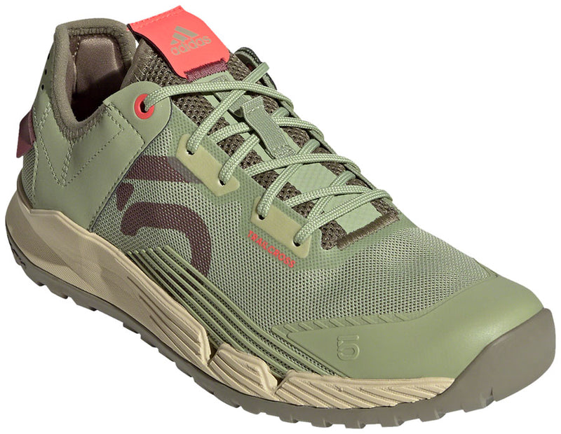 Load image into Gallery viewer, Five-Ten-Trailcross-LT-Flat-Shoes-Women's-Magic-Lime-Quiet-Crimson-Orbit-Green-Magic-Lime-Quiet-Crimson-Orbit-Green-9.5-Flat-Pedal-Shoes
