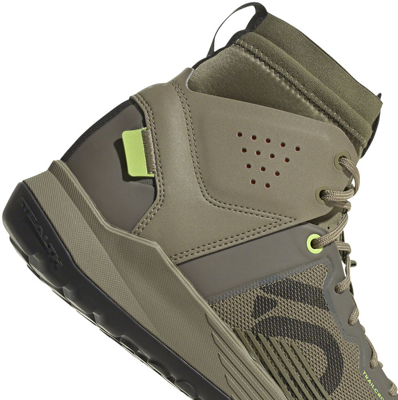 Load image into Gallery viewer, Five Ten Trailcross Mid Pro Flat Shoes - Men&#39;s, Orbit Green/Core Black/Pulse Lime, 10
