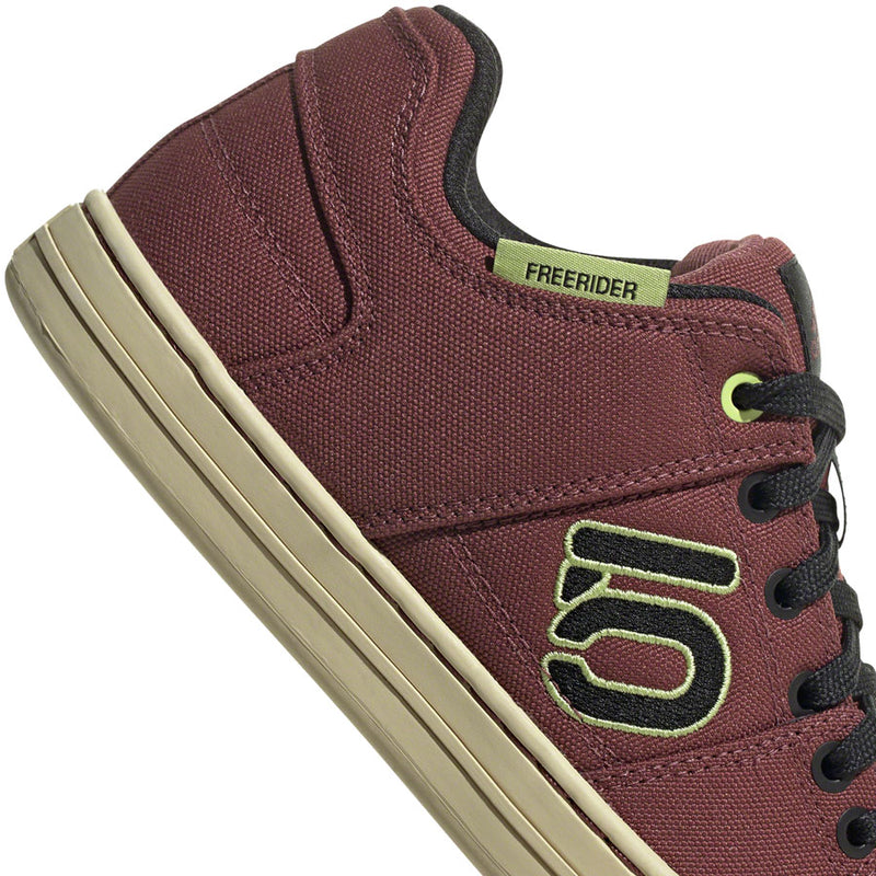 Load image into Gallery viewer, Five Ten Freerider Canvas Flat Shoes - Women's, Quiet Crimson/Core Black/Pulse Lime, 9
