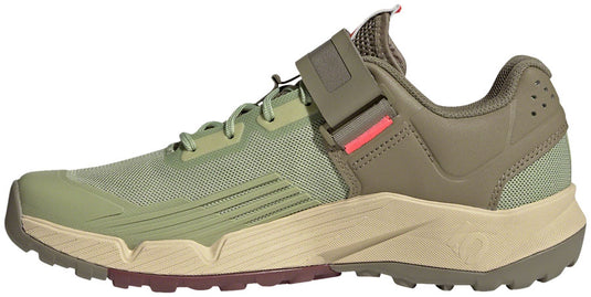 Five Ten Trailcross Mountain Clipless Shoes - Women's, Quiet Crimson/Orbit Green/Turbo, 7.5