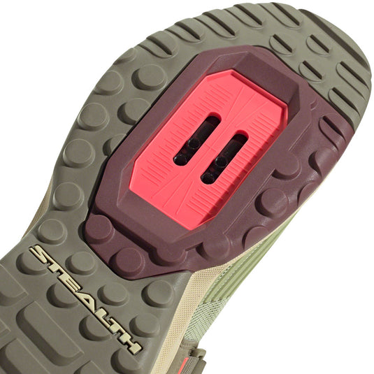 Five Ten Trailcross Mountain Clipless Shoes - Women's, Quiet Crimson/Orbit Green/Turbo, 7.5
