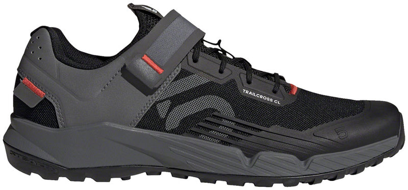 Load image into Gallery viewer, Five Ten Trailcross Mountain Clipless Shoes - Men&#39;s, Core Black/Gray Three/Red, 11.5
