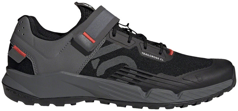 Load image into Gallery viewer, Five Ten Trailcross Mountain Clipless Shoes - Men&#39;s, Core Black/Gray Three/Red, 12
