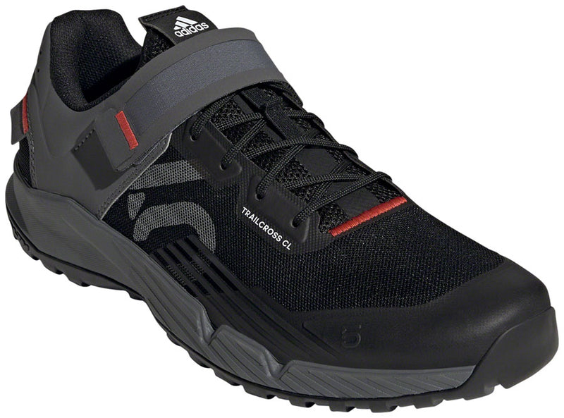 Load image into Gallery viewer, Five-Ten-Trailcross-Clip-In-Shoe---Men&#39;s--Core-Black-Grey-Three-Red-Mountain-Shoes-_MTSH1582
