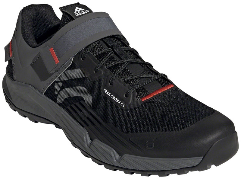 Load image into Gallery viewer, Five-Ten-Trailcross-Clipless-Shoes-Men&#39;s-Core-Black-Gray-Three-Red-Core-Black-Grey-Three-Red-10-Mountain-Biking-Shoes
