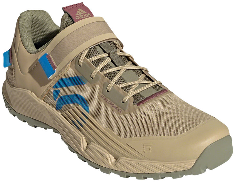 Load image into Gallery viewer, Five-Ten-Trailcross-Mountain-Clipless-Shoes-Men's-Beige-Tone-Blue-Rush-Orbit-Green-Beige-Tone-Blue-Rush-Orbit-Green-6-Mountain-Biking-Shoes
