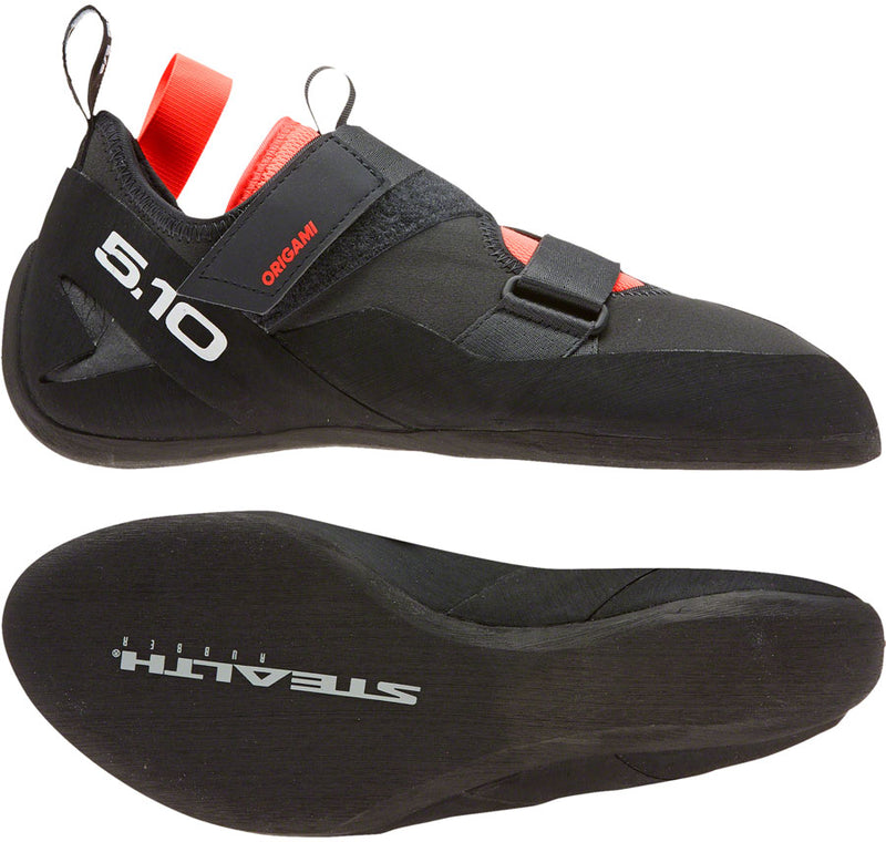 Load image into Gallery viewer, Five Ten Kirigami Rental Climbing Shoes - Adult, Carbon/Core Black/Solar Red, 13
