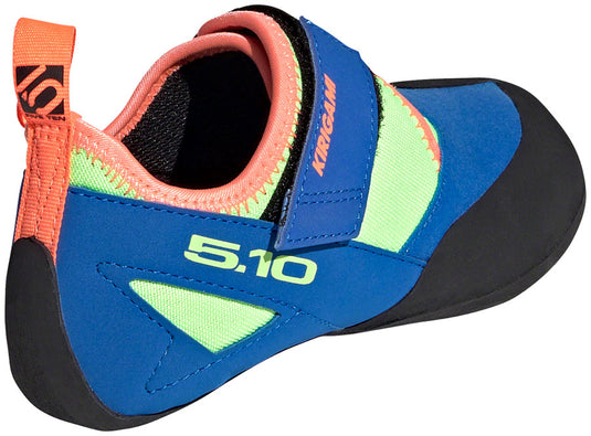 Five Ten Kirigami Kid's Climbing Shoes - Youth, Glory Blue/Signal Coral/Signal Green, 1.5