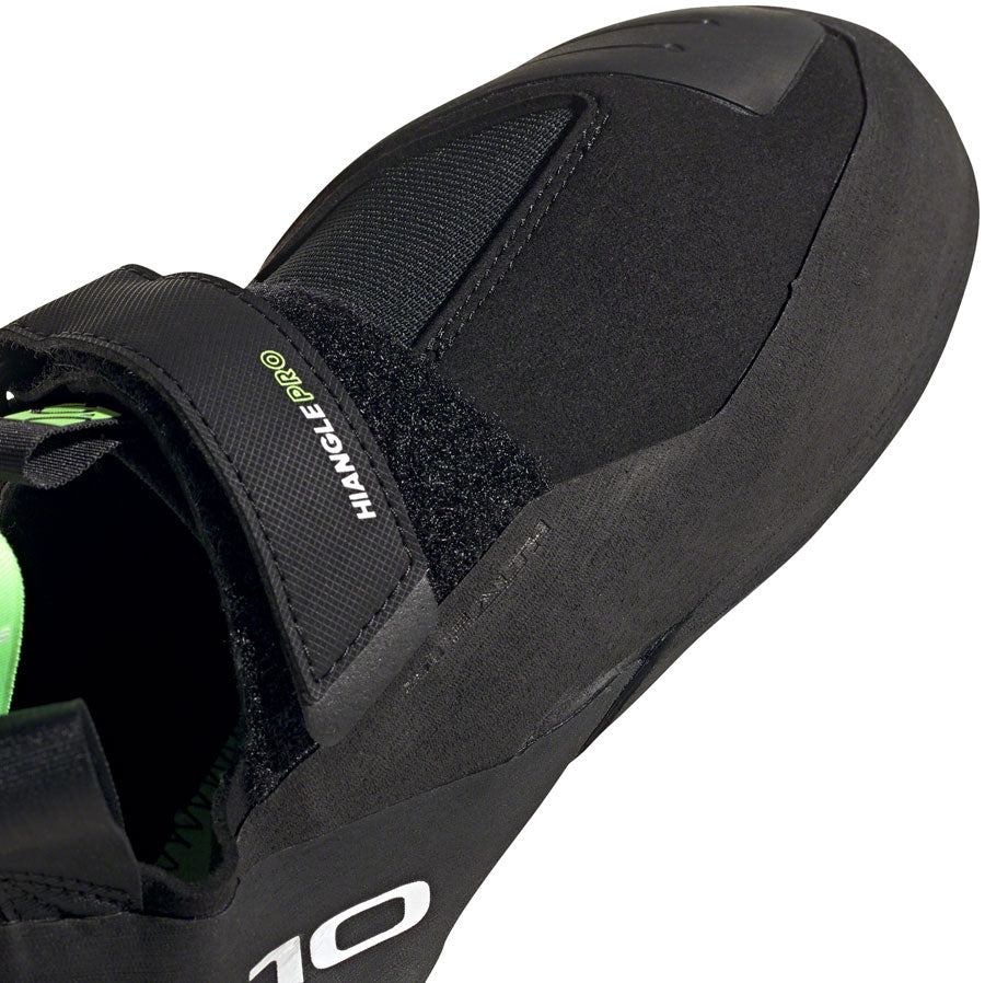 Five Ten Hiangle Pro Climbing Shoes - Men's, Core Black/FTWR White/Signal Green, 4.5
