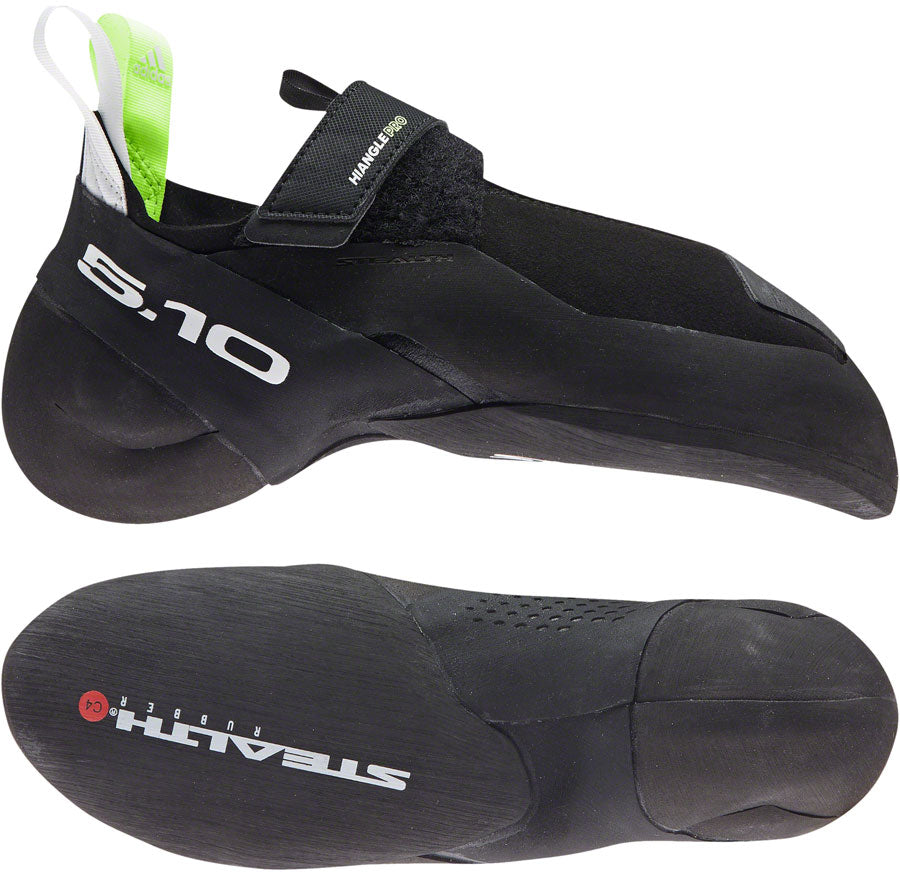 Five Ten Hiangle Pro Climbing Shoes - Men's, Core Black/FTWR White/Signal Green, 6.5