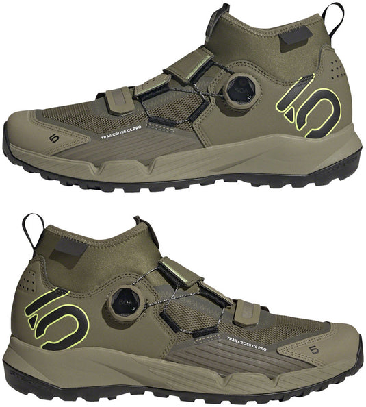 Five Ten Trailcross Pro Mountain Clipless Shoes - Men's, Green/Black/Green, 12