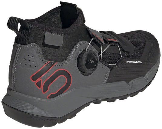 Five Ten Trailcross Pro Mountain Clipless Shoes - Women's, Gray/Black/Red, 7.5