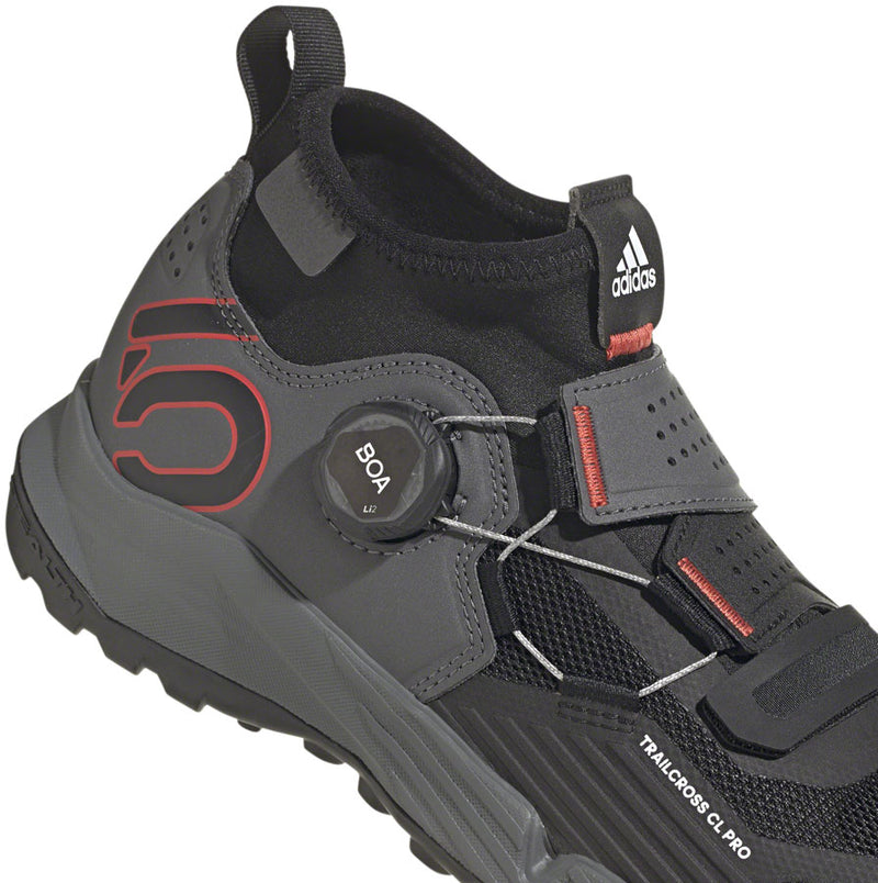 Load image into Gallery viewer, Five Ten Trailcross Pro Mountain Clipless Shoes - Women&#39;s, Gray/Black/Red, 7
