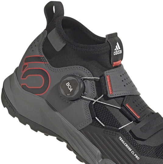 Five Ten Trailcross Pro Mountain Clipless Shoes - Women's, Gray/Black/Red, 8.5