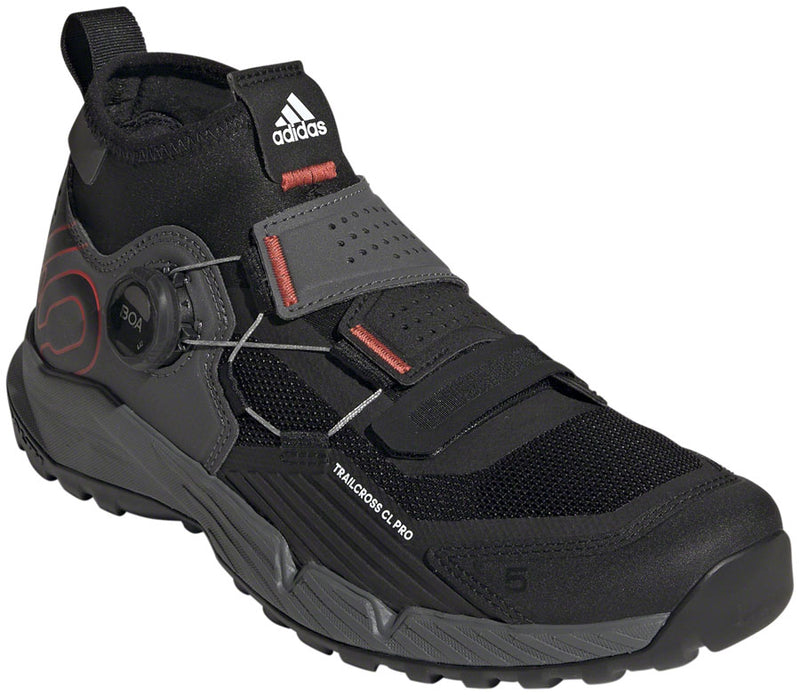 Load image into Gallery viewer, Five Ten Trailcross Pro Mountain Clipless Shoes - Women&#39;s, Gray/Black/Red, 8.5

