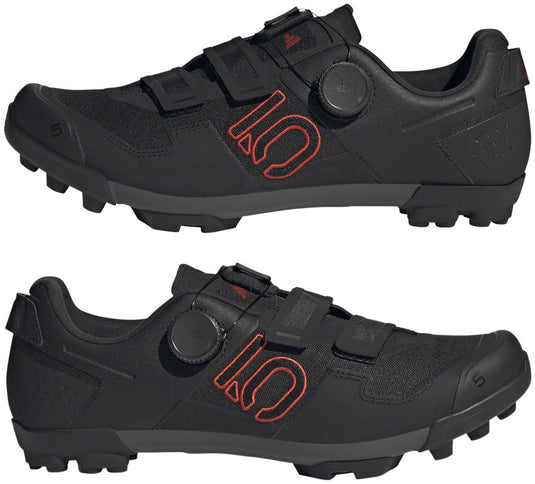 Five Ten Kestrel BOA Mountain Clipless Shoes - Men's, Core Black/Gray Six/Gray Four, 9.5
