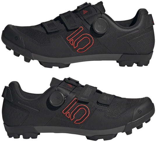 Five Ten Kestrel BOA Mountain Clipless Shoes - Men's, Core Black/Gray Six/Gray Four, 11.5