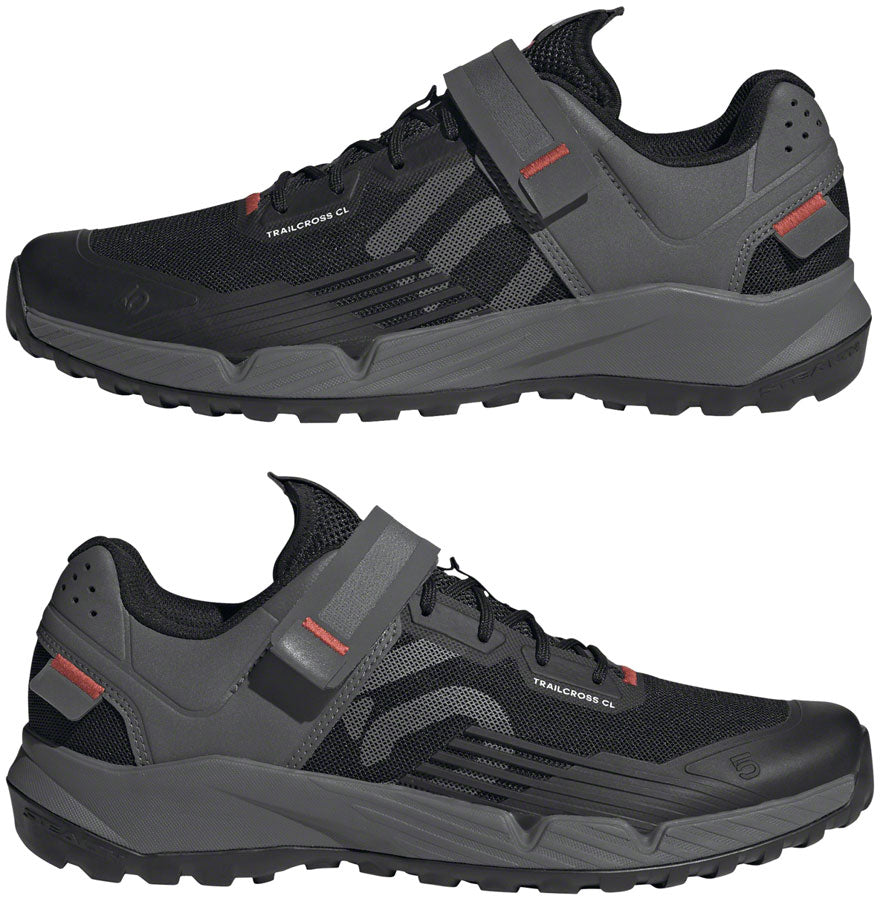 Five Ten Trailcross Mountain Clipless Shoes - Men's, Core Black/Gray Three/Red, 9.5