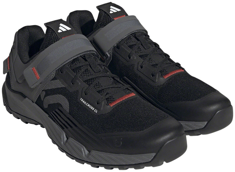 Load image into Gallery viewer, Five Ten Trailcross Mountain Clipless Shoes - Men&#39;s, Core Black/Gray Three/Red, 7
