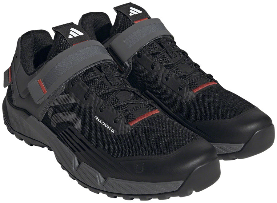 Five Ten Trailcross Mountain Clipless Shoes - Men's, Core Black/Gray Three/Red, 9