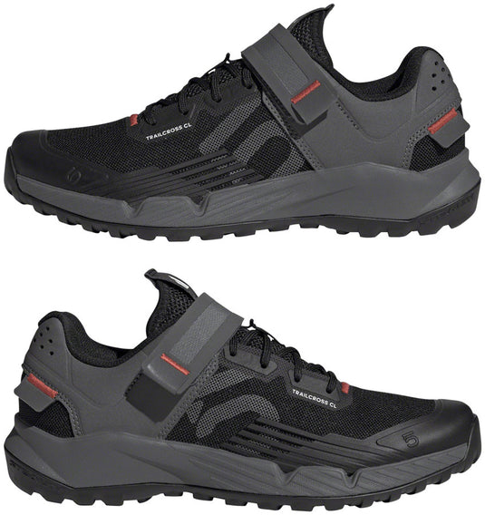 Five Ten Trailcross Mountain Clipless Shoes - Women's, Core Black/Gray Three/Red, 6