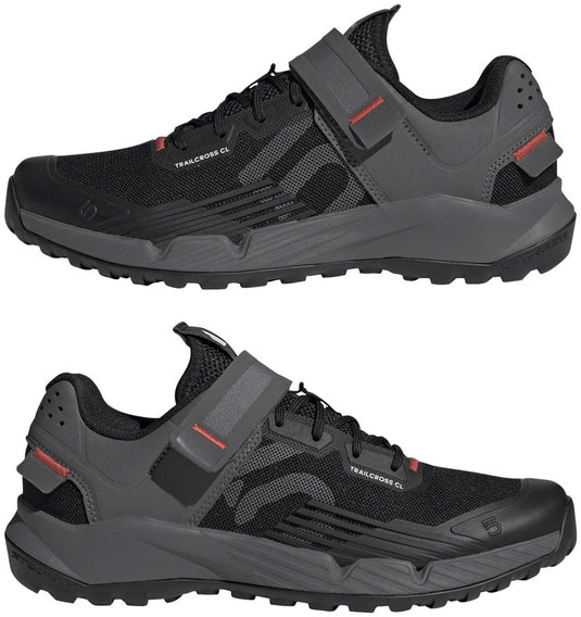 Five Ten Trailcross Mountain Clipless Shoes - Women's, Core Black/Gray Three/Red, 8