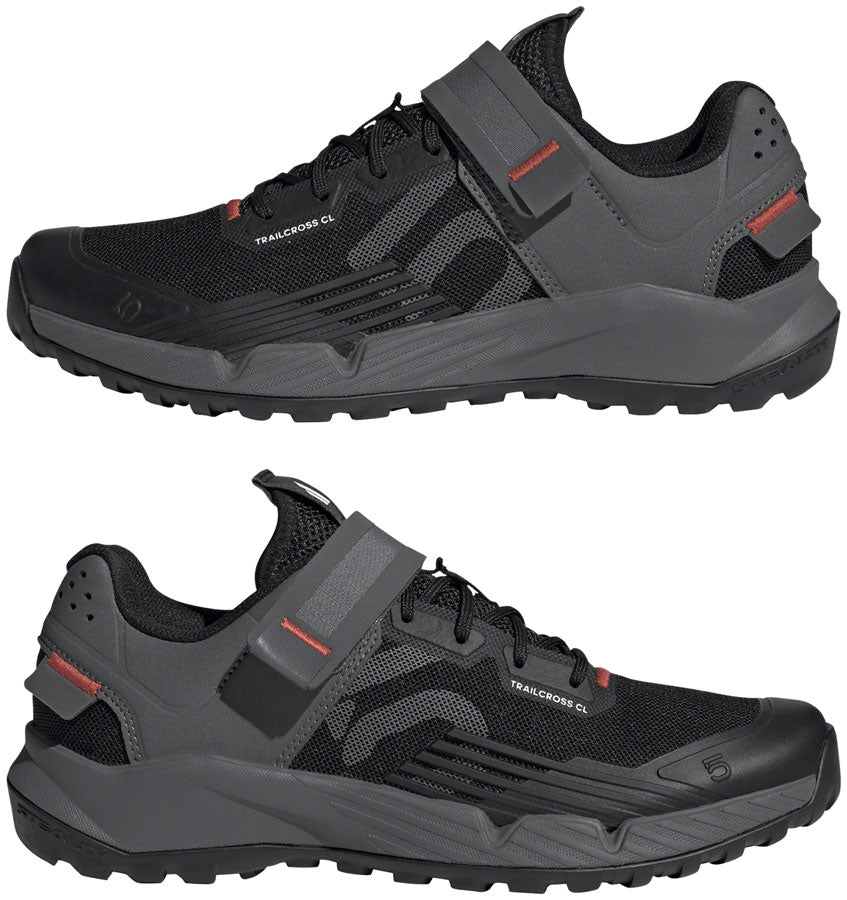 Five Ten Trailcross Mountain Clipless Shoes - Women's, Core Black/Gray Three/Red, 7