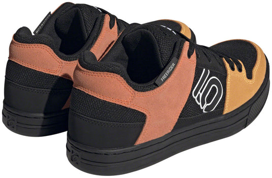 Five Ten Freerider Flat Shoes - Men's, Core Black/Ftwr White/Impact Orange, 9.5