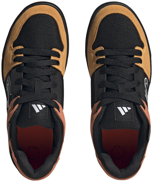 Five Ten Freerider Flat Shoes - Men's, Core Black/Ftwr White/Impact Orange, 10