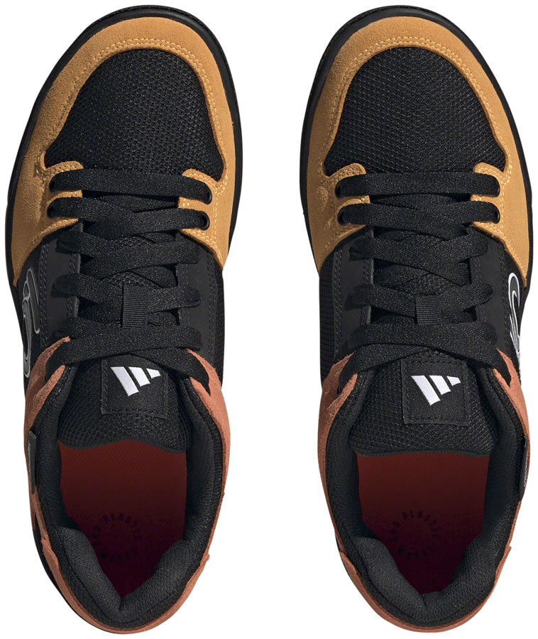 Five Ten Freerider Flat Shoes - Men's, Core Black/Ftwr White/Impact Orange, 8.5