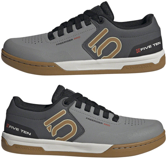 Five Ten Freerider Pro Flat Shoes - Men's, Gray Three/Bronze/Core Black, 8