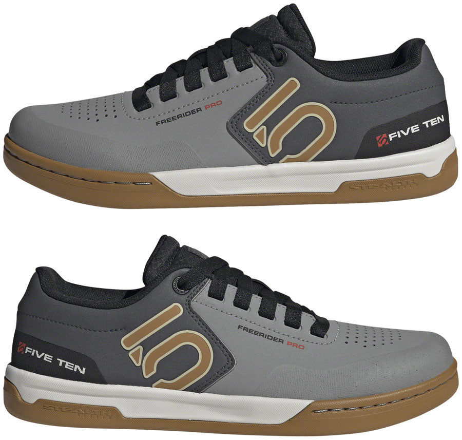 Five Ten Freerider Pro Flat Shoes - Men's, Gray Three/Bronze/Core Black, 6.5